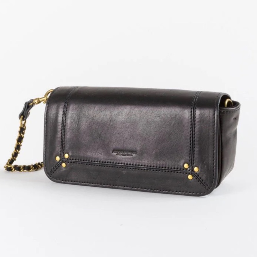 Jerome Dreyfus Black Bob Leather Bag